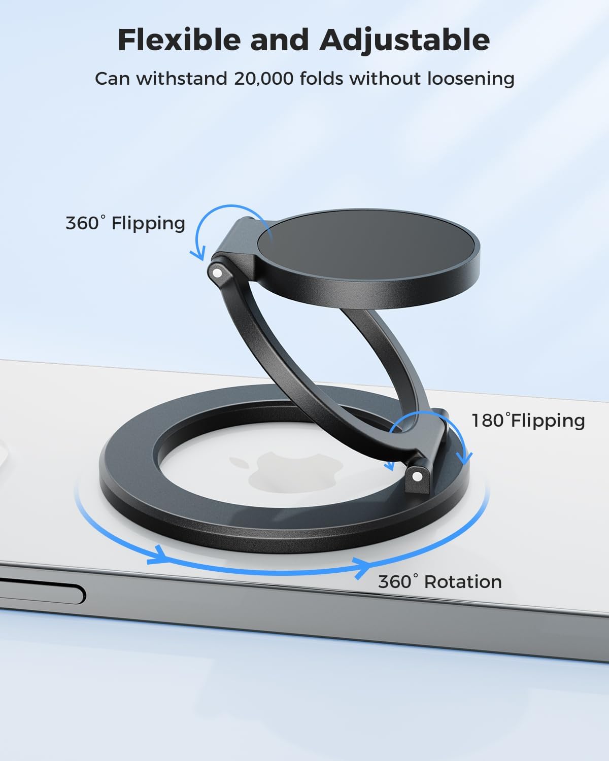 Enhance Your Device Experience with the Magnetic Ring Holder: Dual-Sided MagSafe Grip & Kickstand for All iPhones