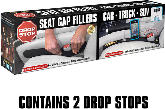 Transform Your Drive with the Original Patented Car Seat Gap Filler - Set of 2 with Slide Free Pad and LED Light