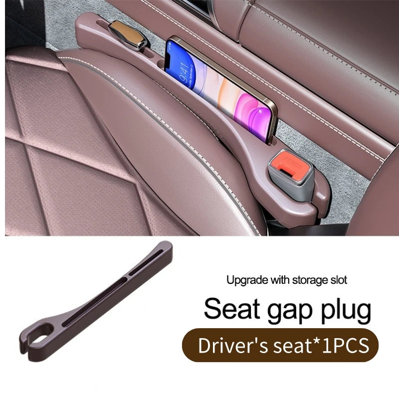 Car Seat Gap Filler Side Seam Plug Strip Crevice Drop Blocker Side Seam Plug Strip Leak-Proof Filling Strip with Seatbelt Hole
