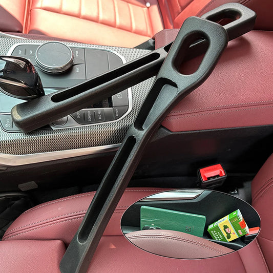 Car Seat Gap Filler Side Seam Plug Strip Crevice Drop Blocker Side Seam Plug Strip Leak-Proof Filling Strip with Seatbelt Hole