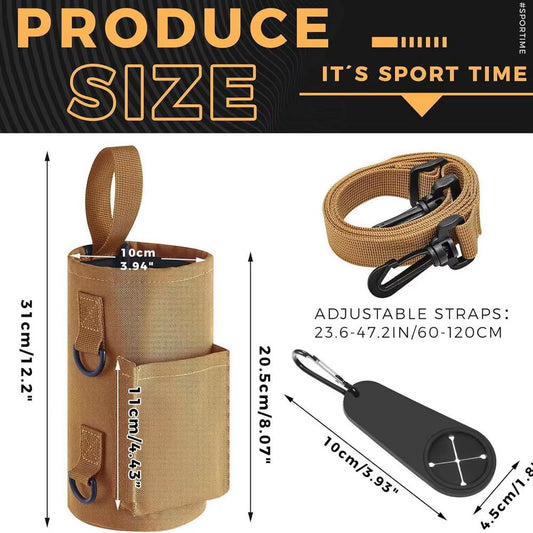 Magnetic Water Bottle Sling Bag - Non-Slip Portable Carrier for Gym Accessories