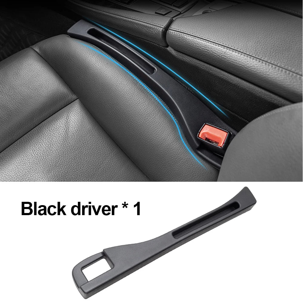 Car Seat Gap Filler Side Seam Plug Strip Crevice Drop Blocker Side Seam Plug Strip Leak-Proof Filling Strip with Seatbelt Hole
